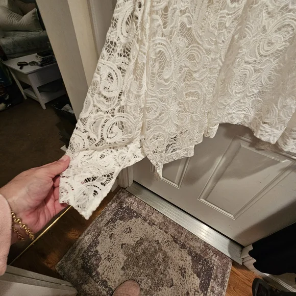 Lane Bryant 22/24 Elegant White Lace Dress - Picture 3 of 9